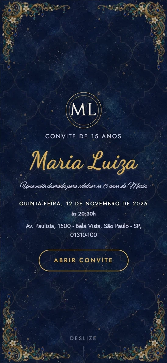 Capa do tema Noite de Zafira
