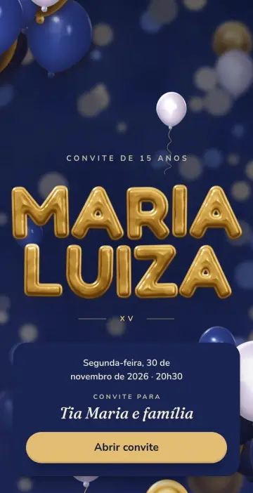 Capa do tema Balão na versão Noite de festa