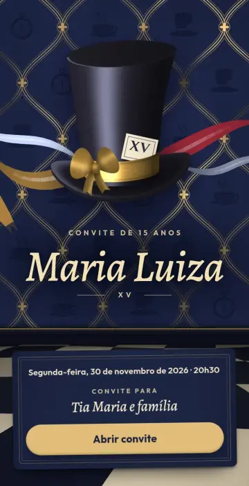 Capa do tema Chapeleiro Maluco na versão Meia-noite