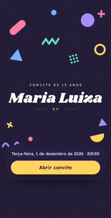 Capa do tema Confete na versão Noite