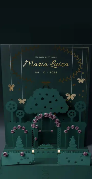Capa do tema Jardim de Papel na versão Noite no jardim