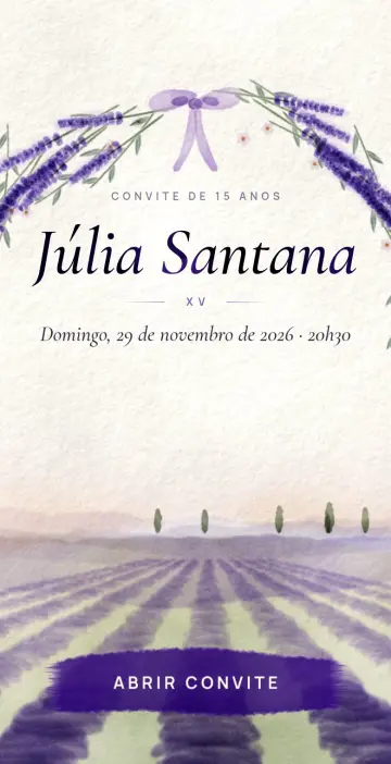 Capa do tema Lavandas em Aquarela