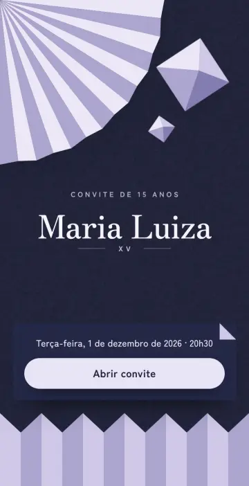 Capa do tema Origami na versão Noite