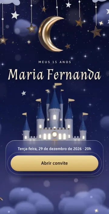 Capa do tema Palácio Encantado na versão Noite encantada
