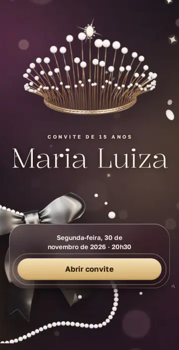 Capa do tema Princesa Moderna na versão Preto e pérola