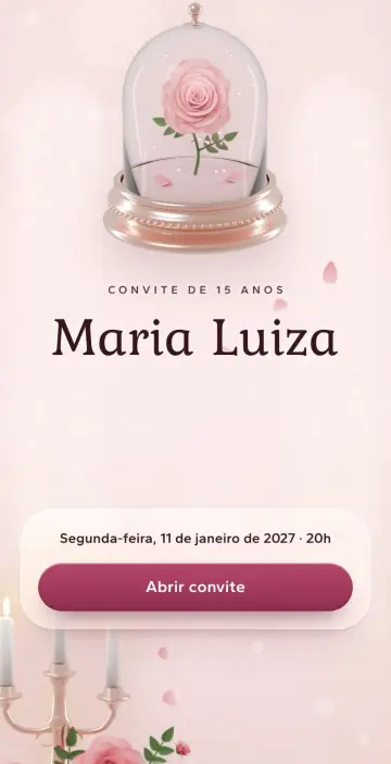 Capa do tema Rosa Encantada na versão Aurora rosada