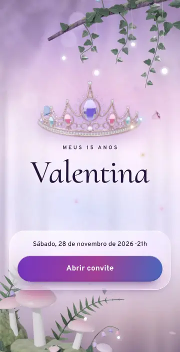 Capa do tema Tiara Encantada na versão Lavanda ao Amanhecer